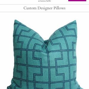 Bleecker Peacock Pillow cover